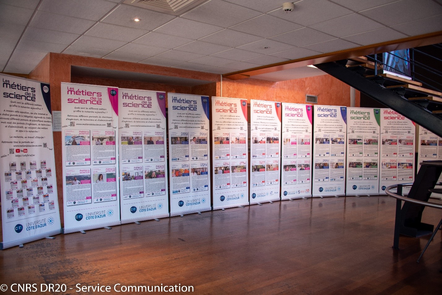 Exposition Métiers de la science CNRS Côte d'Azur